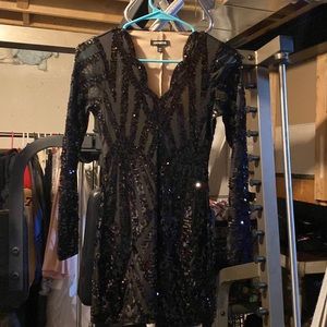 Express sequin dress